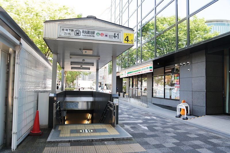 京都市営地下鉄2路線が集まる「烏丸御池」駅